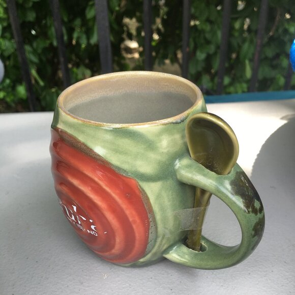 Hand crafted Aruba mug with spoon - NWT - Picture 2 of 5